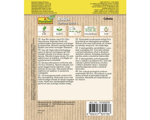 Rädisa Celesta fröförpackning