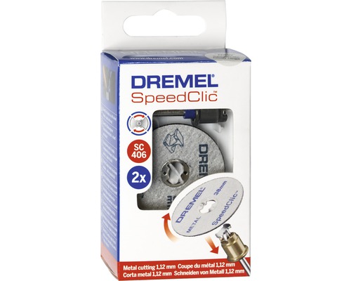 Dremel Speedclic SC406 skärskiveset för metall, 2 stycken