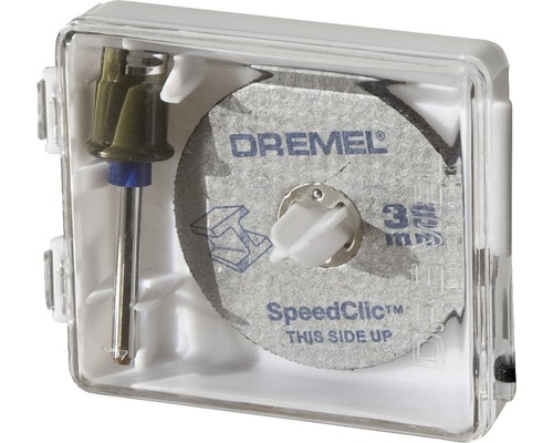 Dremel Speedclic tillbehörssats i transparent låda