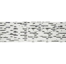 Mosaikplatta med glas- och metallelement för väggdesign
