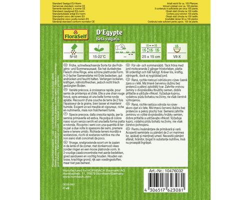 FloraSelf frö D''Egypte Beta vulgaris