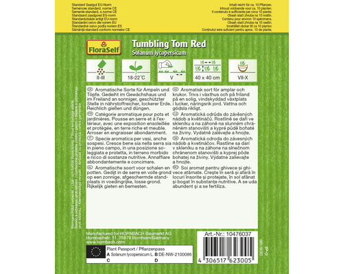 Fröförpackning Tumbling Tom Red Solanum lycopersicum