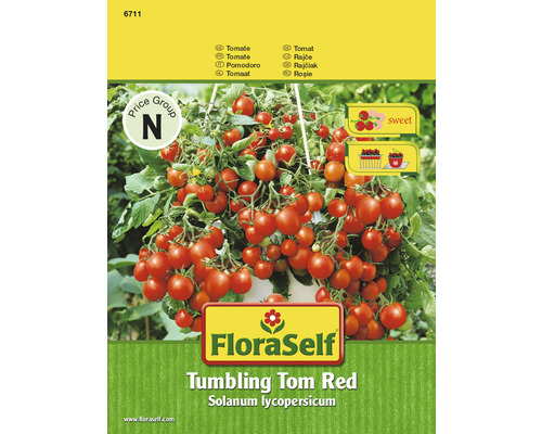 Tomatfrö FLORASELF Tomat Tumbling Tom Red