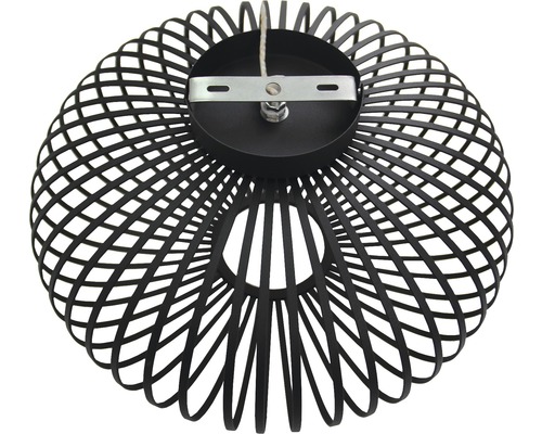 Pendellampa i metall med spiraldesign