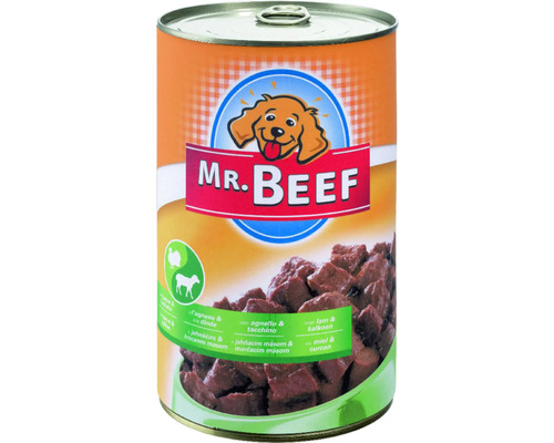 Hundmat MR. BEEF lamm&kalkon 1200g Hundmat MR. BEEF lamm&kalkon 1200g