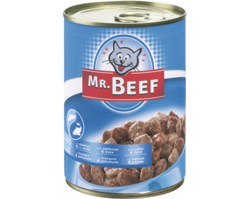 Kattmat MR. BEEF lax forell 400g