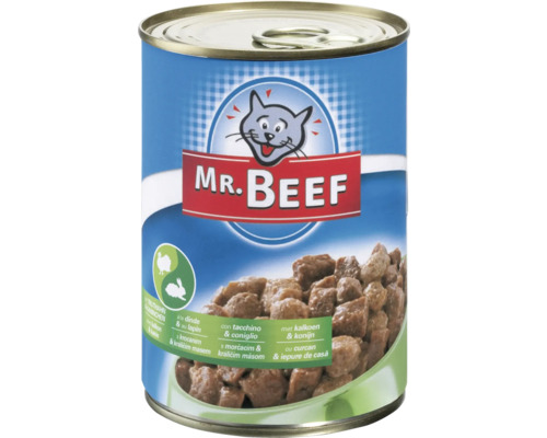 Kattmat MR. BEEF kalkon kanin 400g Kattmat MR. BEEF kalkon kanin 400g