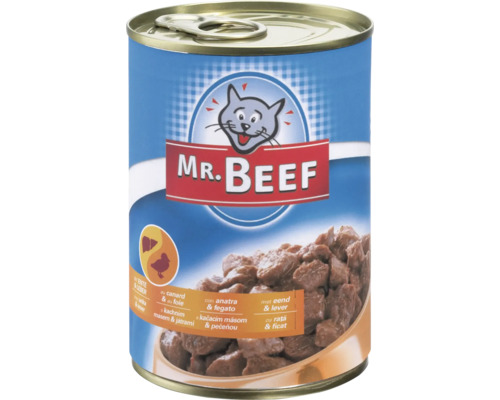 Kattmat MR. BEEF anka lever 400g