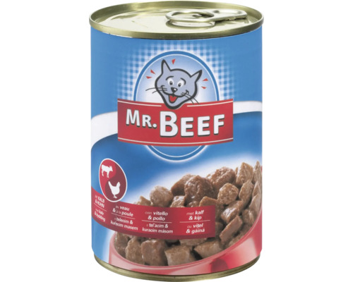 Kattmat MR. BEEF kalv höns 400g