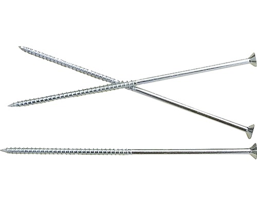 Regelskruv FXTB 3,5x100mm förzinkad 100-pack Detaljvy av tre skruvar