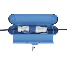 Kabellåda med kontakt och hänglås