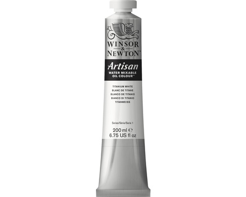 Akrylfärg WINSOR&NEWTON Artisan oil nr 644 vit 200ml Winsor & Newton Artisan vattenblandbar oljefärg, titanvitt, 200 ml