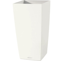 Självvattnande blomkruka LECHUZA Cubico Color plast 30x30x56cm mattvit