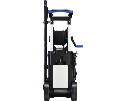 Högtryckstvätt med slangvinda och rengöringsmedelsbehållare