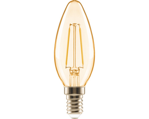 Kronljus FLAIR LED C35 E14 2W(18W) 180lm 2000K varmvit amber Kronljus FLAIR LED C35 E14 2W(18W) 180lm 2000K varmvit amber