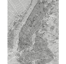 Detaljerad karta över New York City med stadsdelar och gator