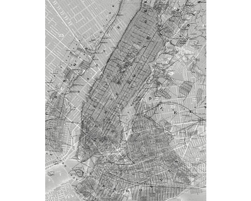 Fototapet KOMAR New york map städer 200x250cm P033-VD2