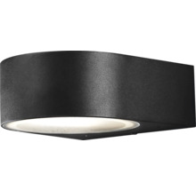 Svart LED-vägglampa