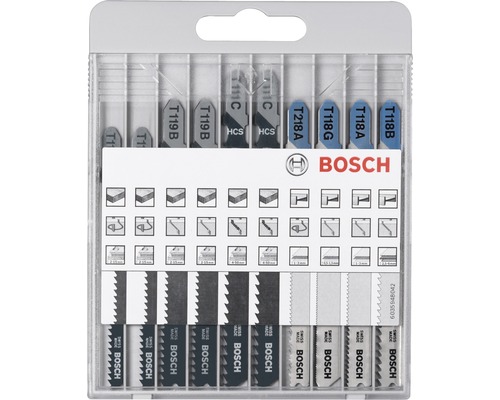 Bosch sticksågsblad set i transparent förpackning