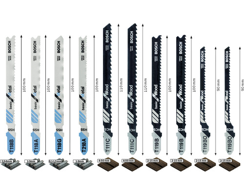 Bosch tigersågblad set för trä och metall