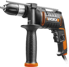 Elektrisk slagborrmaskin från Worx med extra handtag