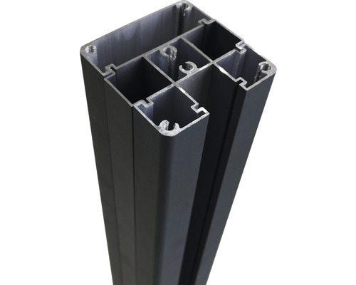 Aluminiumstolpe KONSTA för staketsystem 7x7x190cm antracit
