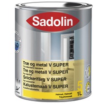 Sadolin lackfärg för trä och metall i 1 liters förpackning