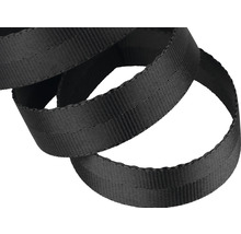 Polyesterband MAMUTEC 25mm svart metervara-thumb-1