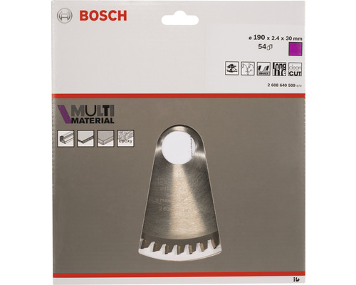 Bosch Multimaterial sågblad, 190 x 2,4 x 30 millimeter