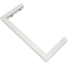 Vitt hörnprofil för väggmontering