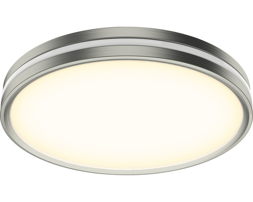 Rund taklampa av metall med integrerad ljuskälla