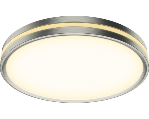 Rund taklampa av metall med integrerad LED