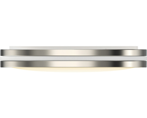 Vit taklampa med metallkant