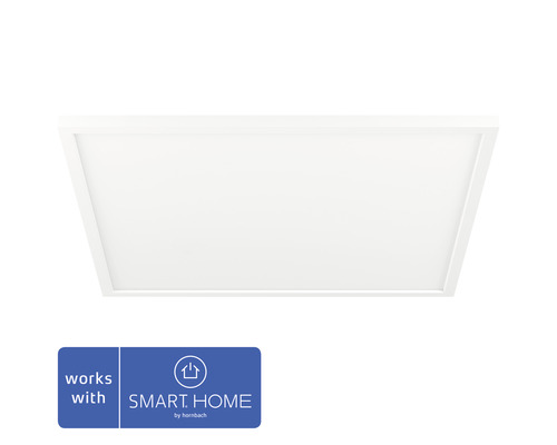 LED Panel PHILIPS Hue Aurelle White Ambiance 46,5W 600x600x46mm dimbar vit inkl strömbrytare med dimmer