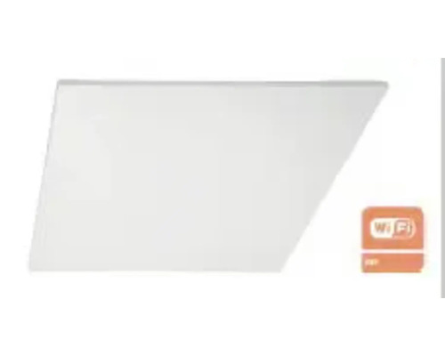 Vit infrarödvärmare med wifi-symbol