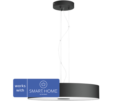 Taklampa PHILIPS Hue Fair White Ambiance 25W Ø444mm dimbar svart inkl. strömbrytare med dimmer Taklampa PHILIPS Hue Fair White Ambiance 25W Ø444mm dimbar svart inkl. strömbrytare med dimmer