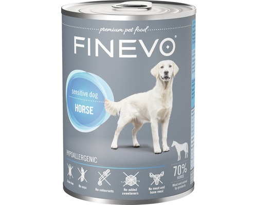 Hundmat FINEVO Sensitive Dog häst pur 400g