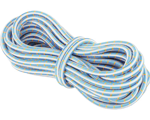 Lina MAMUTEC Paraloc elastisk PA blå/grön Ø 8mm 10m Elastiskt rep i knippe