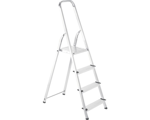 Aluminiumtrappstege med tre steg och handtag