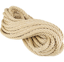 Flätat rep av naturfiber