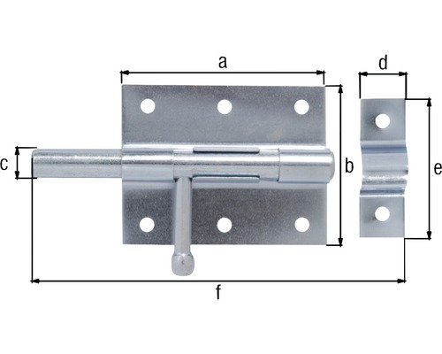 Mått på en metallspärr