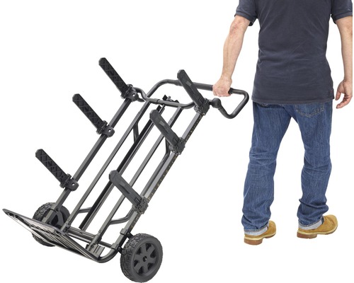 Säckkärra med handtag och man