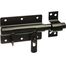 Skjutregel ALBERTS med lockbeslag 79x135mm plastbelagd svart-thumb-2