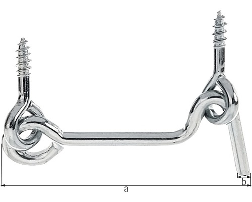 Dörrkrok med skruvar för fastsättning