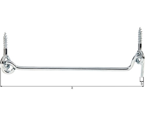 Dörrkrok med skruvar för fastsättning