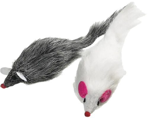 Kattleksak KARLIE pälsmus med ljud kattmynta 12cm Kattleksak KARLIE pälsmus med ljud kattmynta 12cm