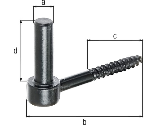 Mått på en skruvkrok