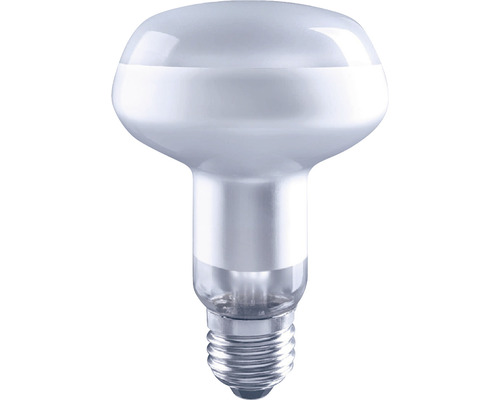 Reflektorlampa FLAIR LED R80 E27 7W(46W) 580lm 6500K dagsljusvit matt dimbar Reflektorlampa med E27-sockel
