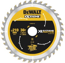 DeWalt cirkelsågsklinga med en diameter på 210 millimeter och 36 tänder