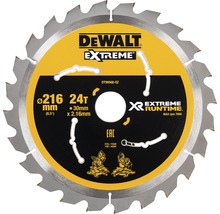 DeWalt Extreme sågklinga med en diameter på 216 millimeter och 24 tänder